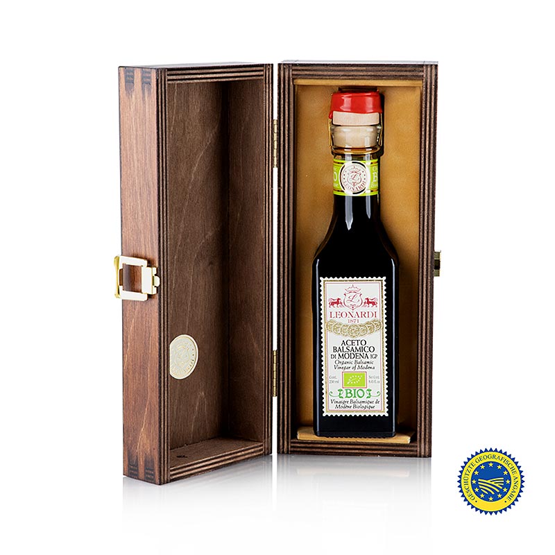 Bouteille de 250 ml d'Aceto Balsamico IGP/PGI biologique Leonardi de Francobolli Serie 15