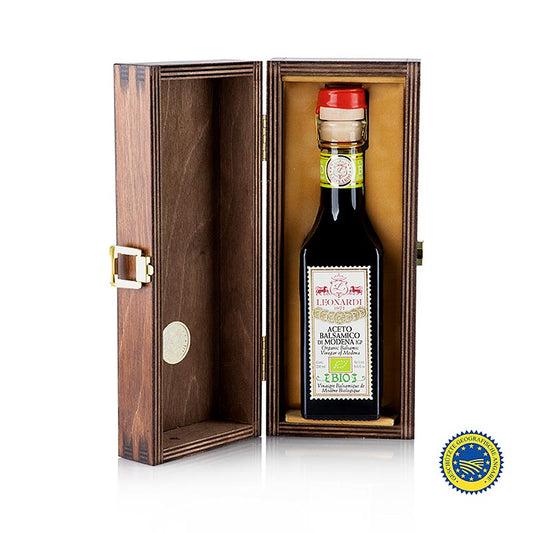 Bouteille de 250 ml d'Aceto Balsamico IGP/PGI biologique Leonardi de Francobolli Serie 15
