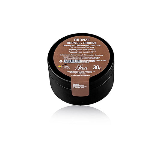 30 g de colorant en poudre hydrosoluble bronze de qualité alimentaire Sosa (39423)