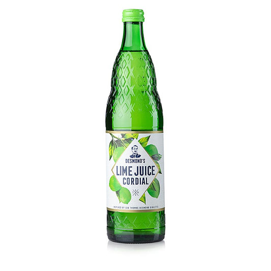 Bouteille de 750 ml de jus de citron vert et de sirop de citron vert Desmond's au goût rafraîchissant d'agrumes