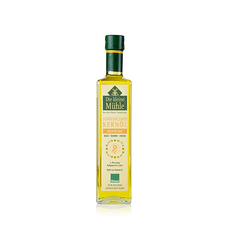 Huile de tournesol biologique de Die kleine Mühle en flacon de 500 ml