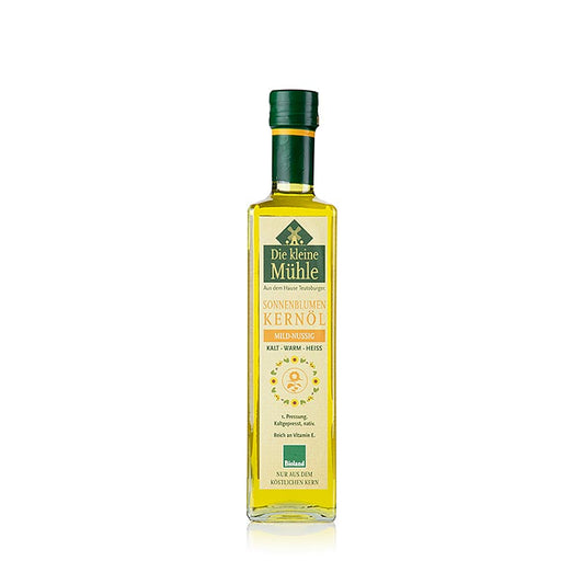 Huile de tournesol biologique de Die kleine Mühle en flacon de 500 ml