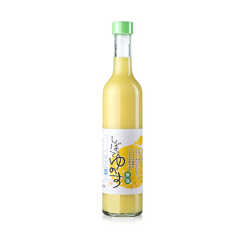 Bouteille de 500 ml de jus de Shibotte Yuzu, composé à 100% de jus d'agrumes