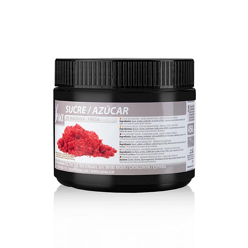 450 g de sucre Sosa à l'arôme de fraise (39298) à l'arôme de fraise