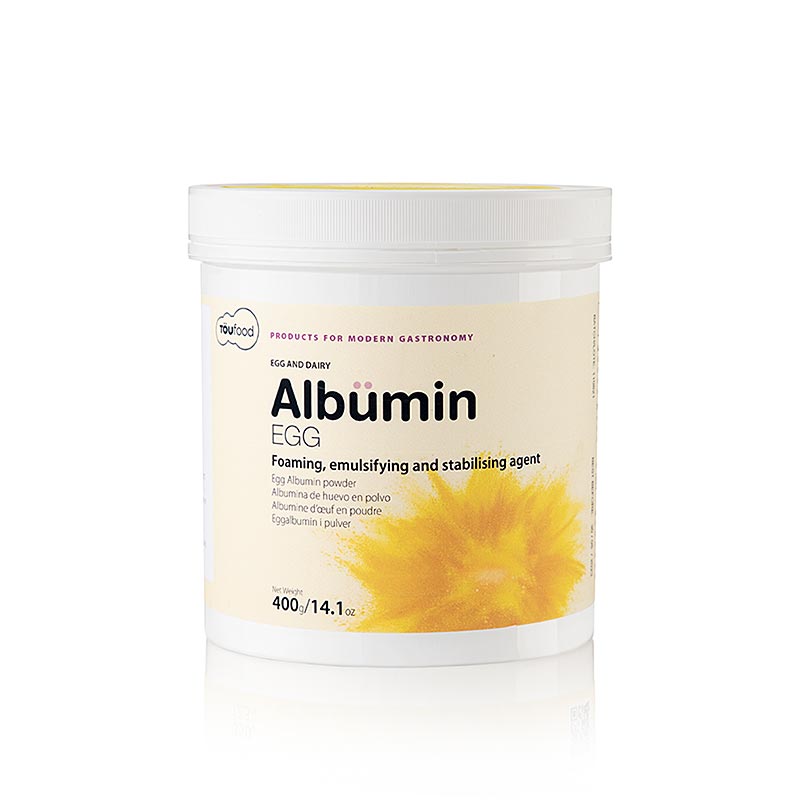 Protéines sèches nutritives de TÖUFOOD ALBÜMIN EGG, œuf de poule, 400 g