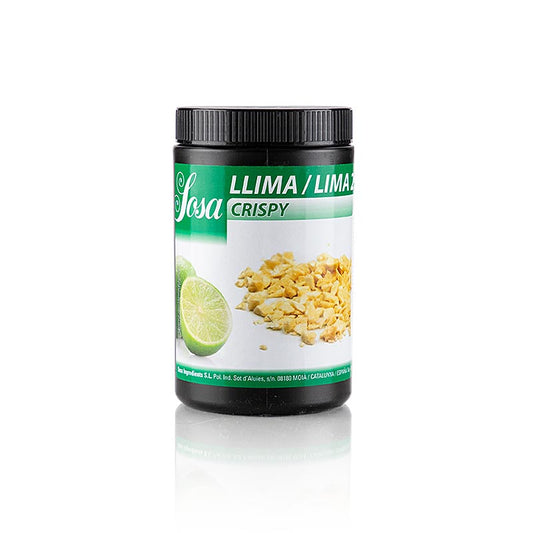 Sosa Crispy Limes lyophilisé 2-10mm 39472 200 g, morceaux de citron vert lyophilisé de haute qualité pour usage culinaire