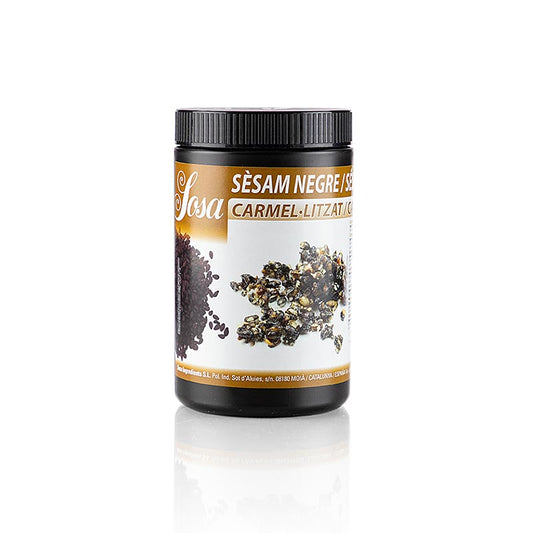 600 g de graines de sésame caramélisées Sosa, graines de sésame noir entières (39479)