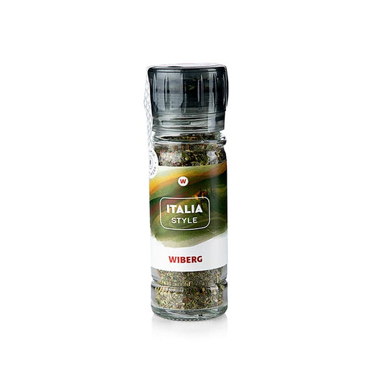 Moulin à épices Wiberg Italia Style avec sel d'épices, 43 g, parfait pour assaisonner les plats