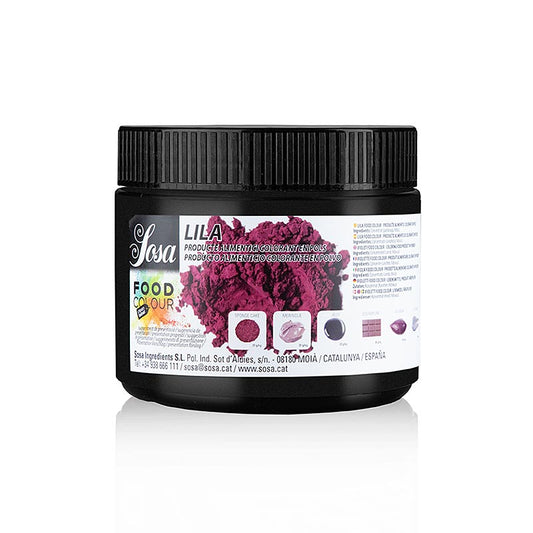 200 grammes de colorant alimentaire Sosa naturel, violet, poudre, liposoluble