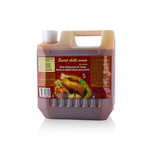Sauce chili douce (piment pour poulet), 43 l - Grande bouteille de sauce chili douce au goût de piment spécialement pour le poulet, parfaite pour donner un délicieux coup de fouet à vos plats préférés.