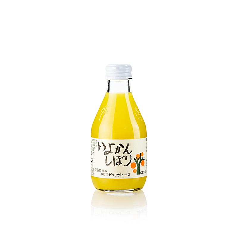 Jus Iyokan, jus de mandarine, Japon, 180 ml - jus d'agrumes de haute qualité fabriqué à partir d'oranges japonaises fraîches Iyokan, parfait pour ajouter une touche de saveur acidulée à vos plats et boissons préférés.