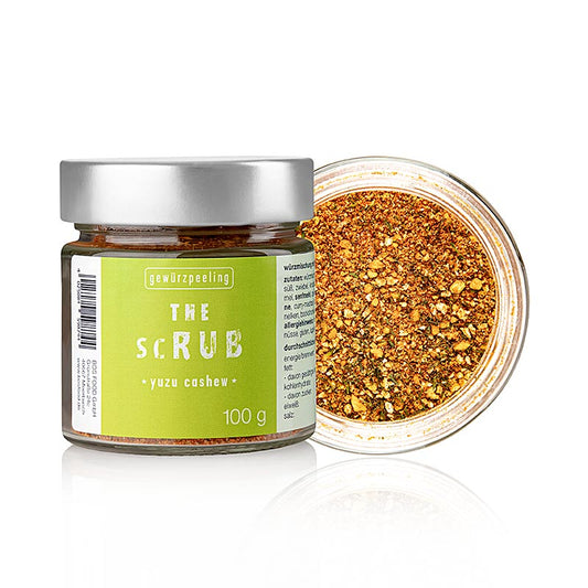  Une main tenant un sachet de Serious Taste the bush - Yuzu Cashew, avec le produit bien en évidence, Ernst Petry, 100 g