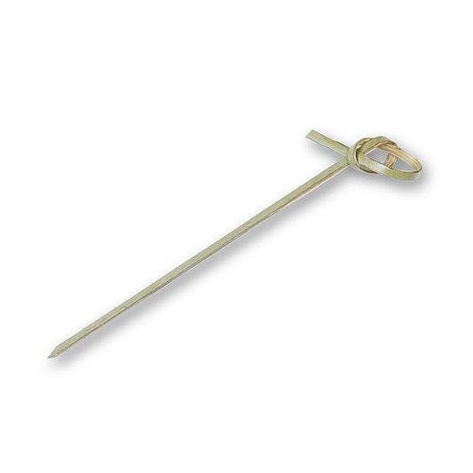 250 brochettes en bambou vert de 10 cm de long avec extrémité nouée, idéales pour les barbecues et les fêtes