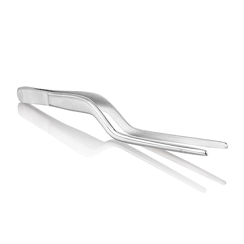 Pince à épiler pour décoration, sushi et sashimi Pinza, courbée, 14cm, 100% Chef (P/34007), 1 pièce - outil de cuisine pratique pour saisir et décorer avec précision les sushis et les sashimis