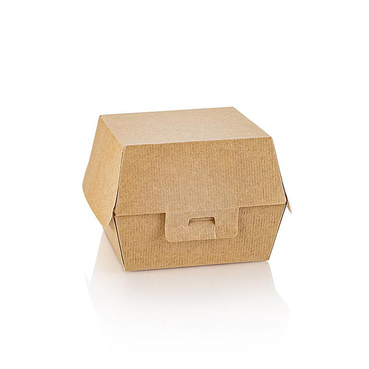 Boîte à hamburgers durable pour emporter Le paquet de 50 pièces, 130x125x90mm, convient pour les hamburgers à emporter et à livrer