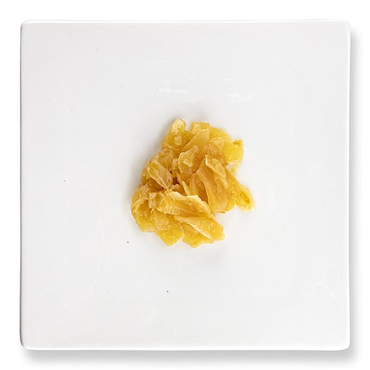  Gros plan sur un paquet de 3 kg de tranches d'oignons caramélisés et marinés Holzmann