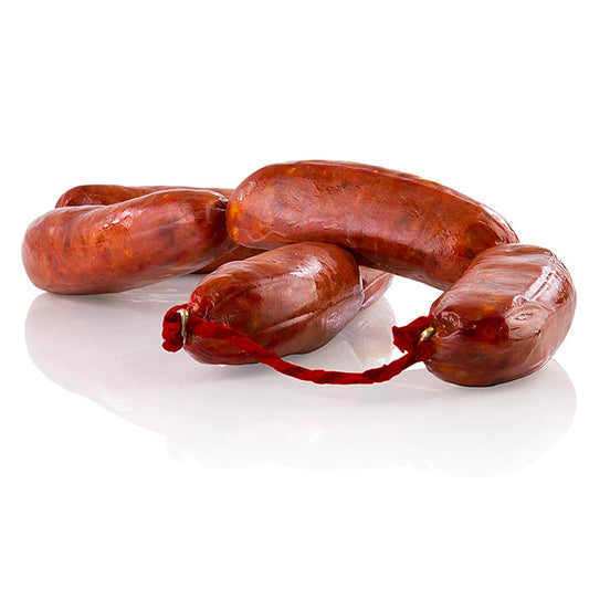 Saucisse Chorizo Pincho Rosario, qualité simple, savoureuse, environ 1000g - Une saucisse chorizo pincho de qualité simple et savoureuse pesant environ 1000g.