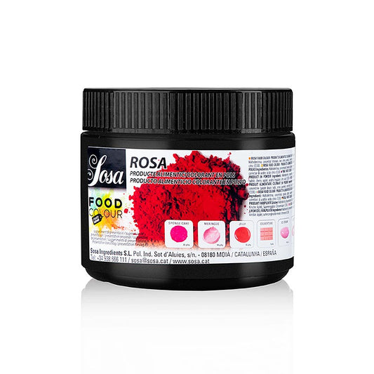200g Sosa colorant alimentaire naturel rose, poudre entièrement soluble (38628) parfait pour la pâtisserie et la cuisine