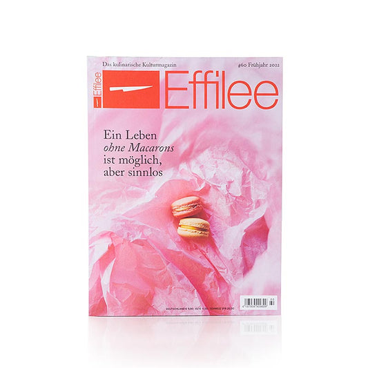Couverture du magazine Effilee pour l'alimentation et la vie, numéro 60, 1 exemplaire avec de belles photographies de plats et des histoires passionnantes sur les plaisirs de la table.