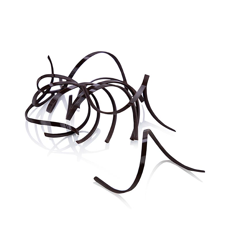 Sachet de 65 g de garniture au chocolat Dobla Spiral Dark, emballé dans une boîte de 80 pièces