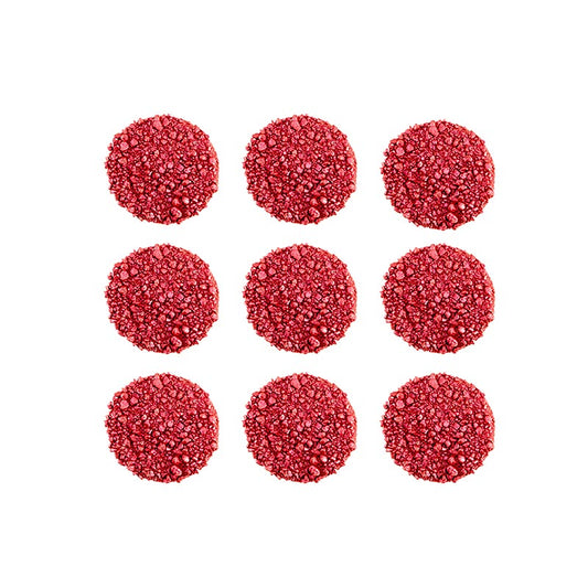 Un paquet de 384 g de Dobla Chocolate Topping Crumble Red, comprenant 486 pièces individuelles.