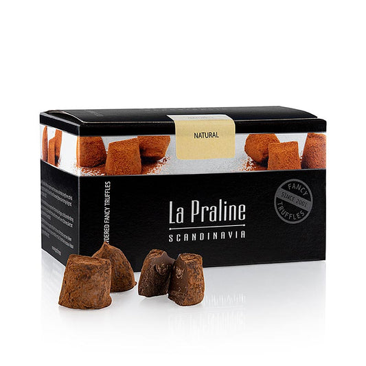 Truffes au chocolat naturel de La Praline Fancy, d'un poids de 200g, fabriquées en Suède
