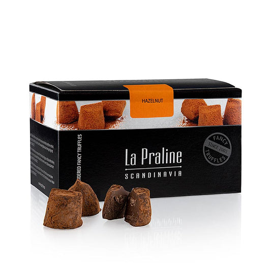 La Praline Truffes fantaisie, chocolat aux noisettes, 200 g, emballées dans une boîte élégante de Suède