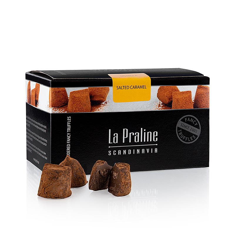 Truffes décadentes La Praline, 200g, au caramel salé, confiseries artisanales au chocolat de Suède