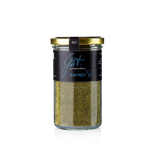Sel pour poissons, Gutsküche, BIO, 200 g - Un mélange de sel biologique et savoureux de haute qualité, parfait pour assaisonner les plats de poissons dans la Gutsküche, paquet de 200 g