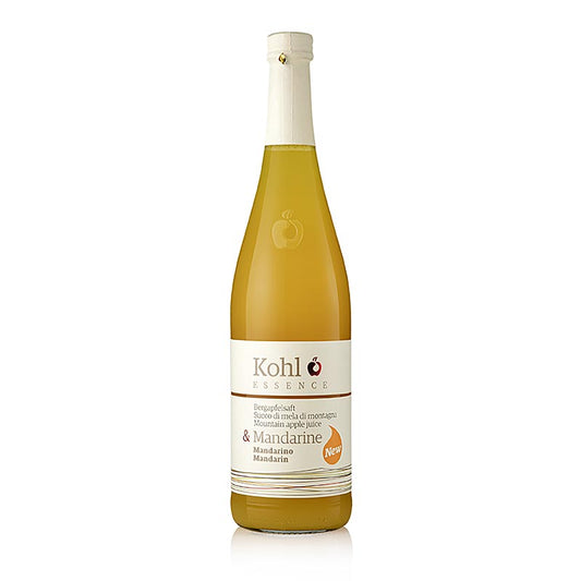 Kohl ESSENCE jus de pomme de montagne + mandarine, 750 ml, jus de fruit naturel aux saveurs rafraîchissantes de pomme de montagne et de mandarine dans une bouteille de 750 ml