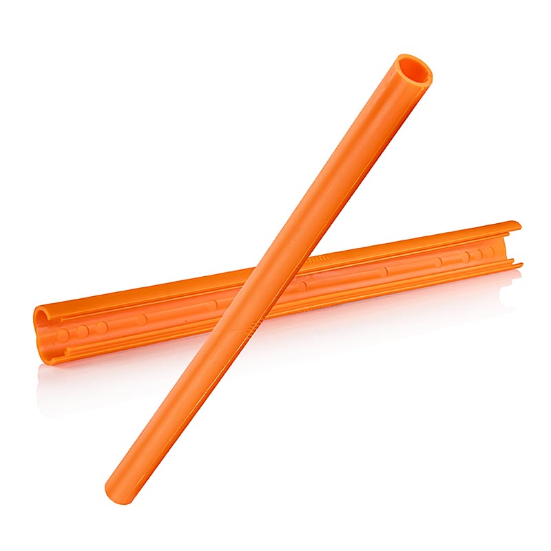 Paille écologique réutilisable de ClickStraw de couleur orange, paquet de 300 pièces