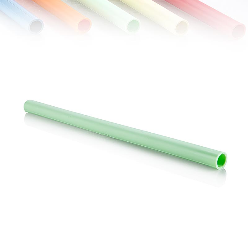 Pailles réutilisables ClickStraw vertes et durables, emballées par 10 pièces