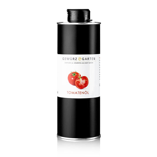 Gewürzgarten huile de tomate à base d'huile de colza, 500 ml Huile de tomate délicieusement parfumée à base d'huile de colza de haute qualité, idéale pour enrichir les plats.