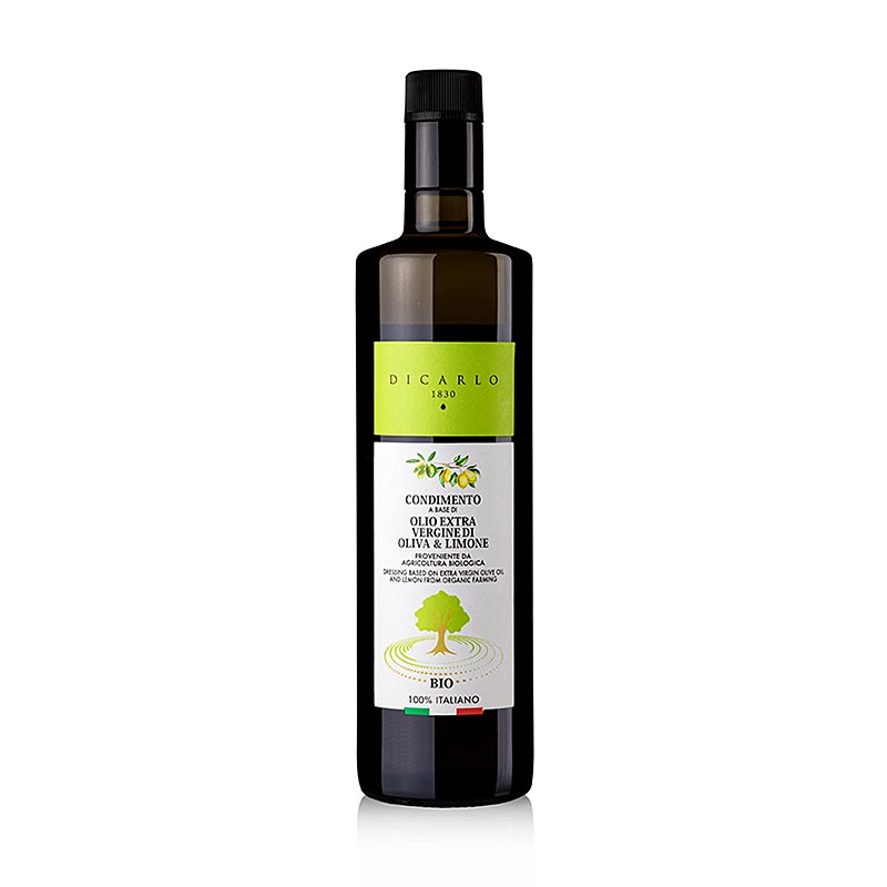 Huile d'olive vierge extra de première pression à froid EVO Di Carlo 750ml biologique infusée au citron
