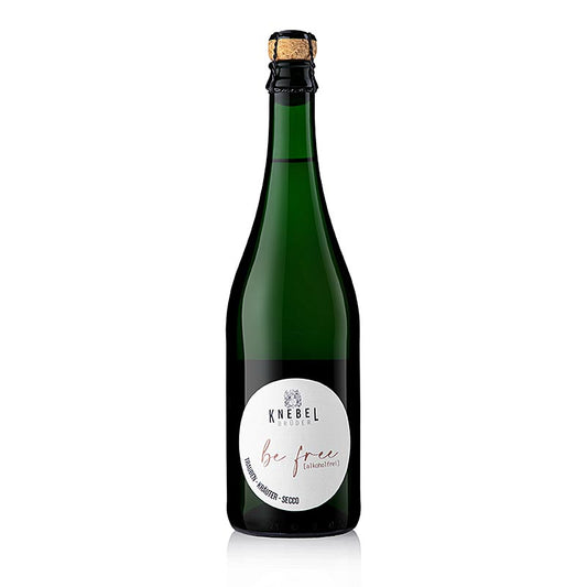 Bouteille de 750 ml de Gebroeders Knebel Be Free, secco de raisin et d'herbes sans alcool