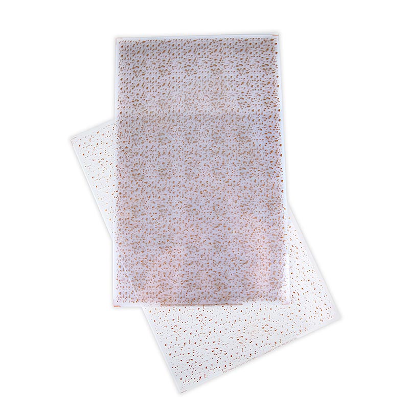  Feuille détachable avec motif Paris Bronze de couleur jaune-or pour décorer le chocolat, dimensions 40x25cm, 1 pièce