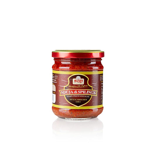 Nduja di Spilinga, salami salé à tartiner de 180 g, idéal sur du pain ou avec des boissons
