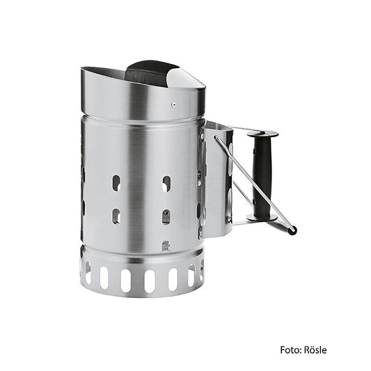 Départ de cheminée Rösle en acier inoxydable (25039), un produit de haute qualité et durable pour des grillades au charbon de bois faciles, 1 pièce