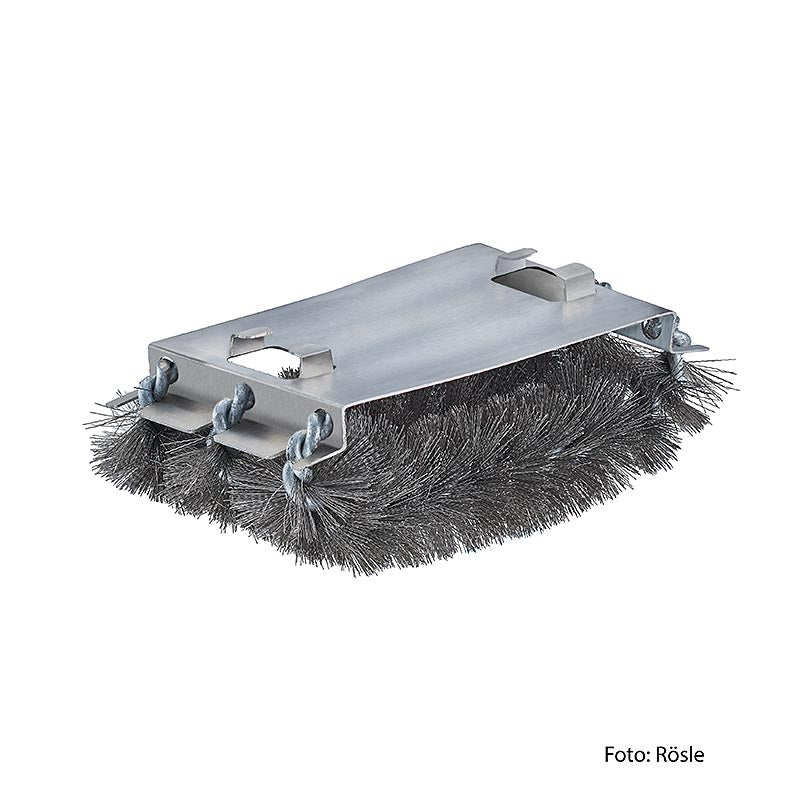 Brosse de rechange en acier Rösle pour la brosse à grille SlideX (25391), 1 pièce - idéale pour le nettoyage des grilles de gril