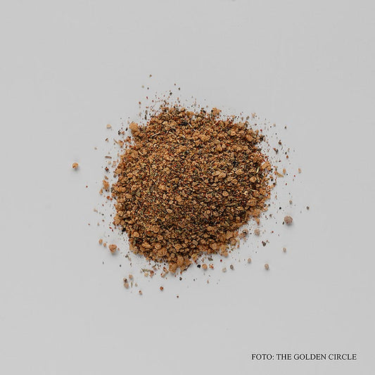 Mélange d'épices emballé dans un sachet de 45 g, appelé Pasta Herbs par Sascha Stemberg