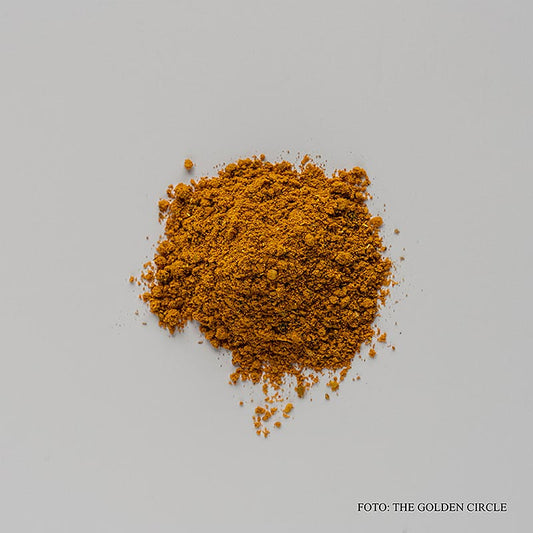Curry créole de Sascha Stemberg, LE CERCLE D'OR, 50 g - un mélange d'épices vibrant et aromatique, parfait pour ajouter une touche de saveur caribéenne à vos plats.
