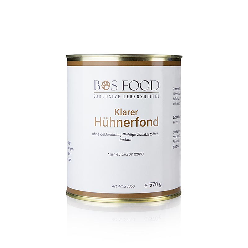 Bouillon de poulet, poudre instantanée sans glutamate ajouté, paquet de 570 g, permet d'obtenir 55 litres après mélange, idéal pour la cuisine et l'assaisonnement