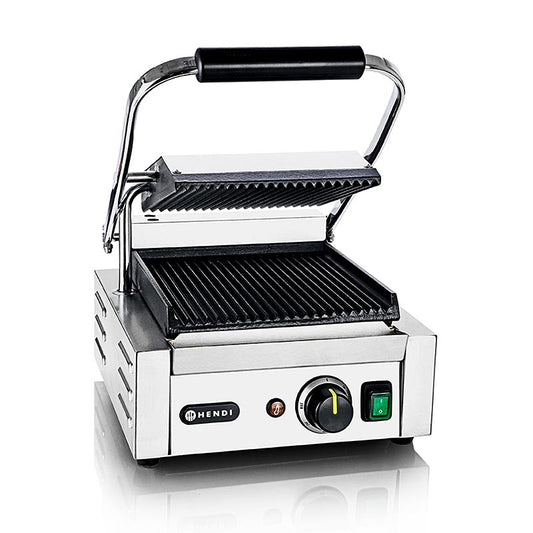 Grille de contact Panini avec une surface de cuisson de 220x230mm et une puissance de 1800W (263501), 1 pièce, idéale pour préparer de savoureux sandwichs grillés