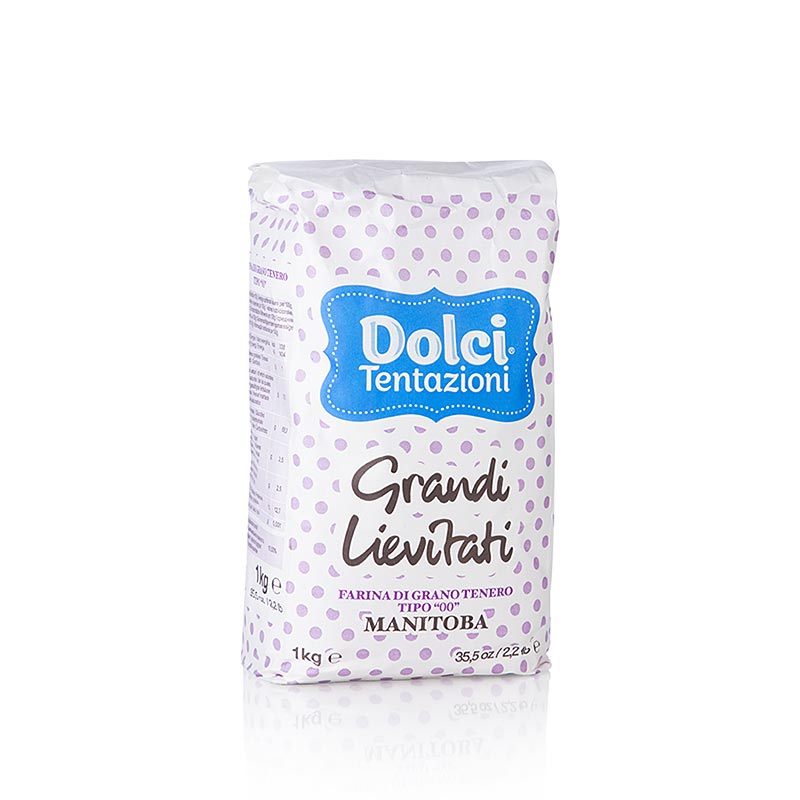 Farine de blé tendre biologique de type 00 du Manitoba, idéale pour la fabrication du panettone, par Dolci Tentazioni, 1 kg