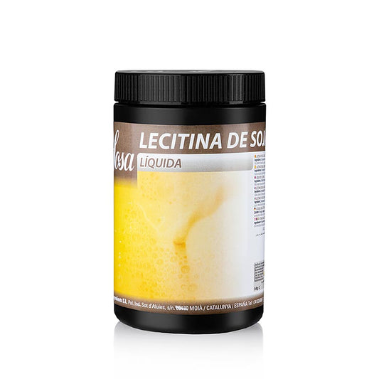 Bouteille de 1 kg de lécithine de soja liquide de Sosa (39422) de haute qualité pour usage culinaire.