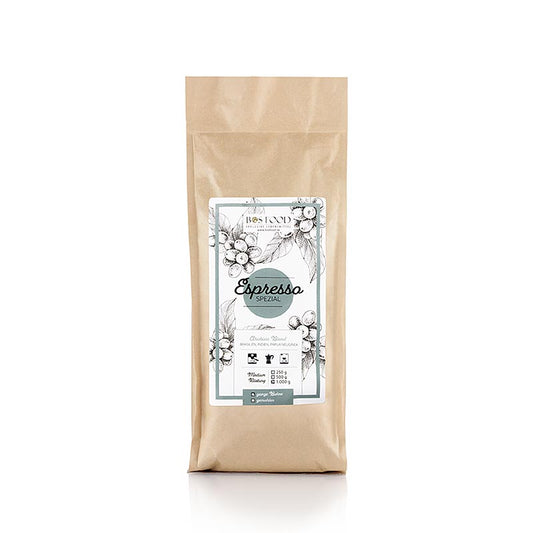 Mélange de café en grains 100% Arabica de qualité supérieure, sac de 1 kg de BOS FOOD - Espresso Special
