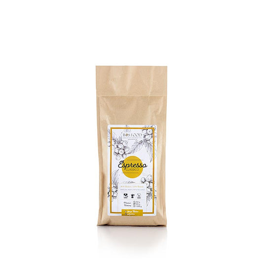Espresso Classico, mélange de café avec 20% de Robusta, MOULINÉ, 500 g, emballé dans un sachet