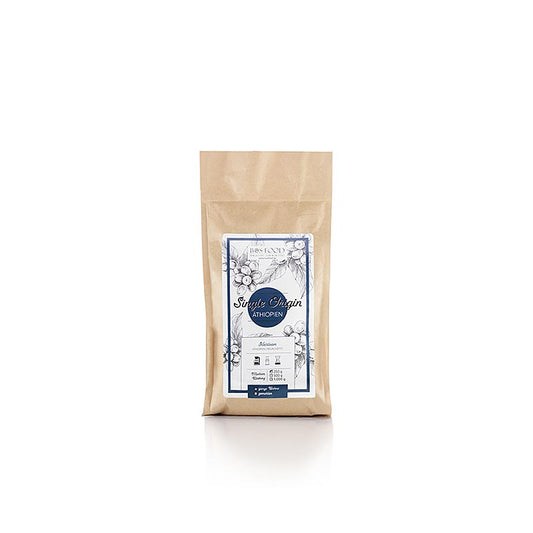 Sachet de 250g de BOS FOOD Single Origin Ethiopian Yirgacheffe grains de café entiers