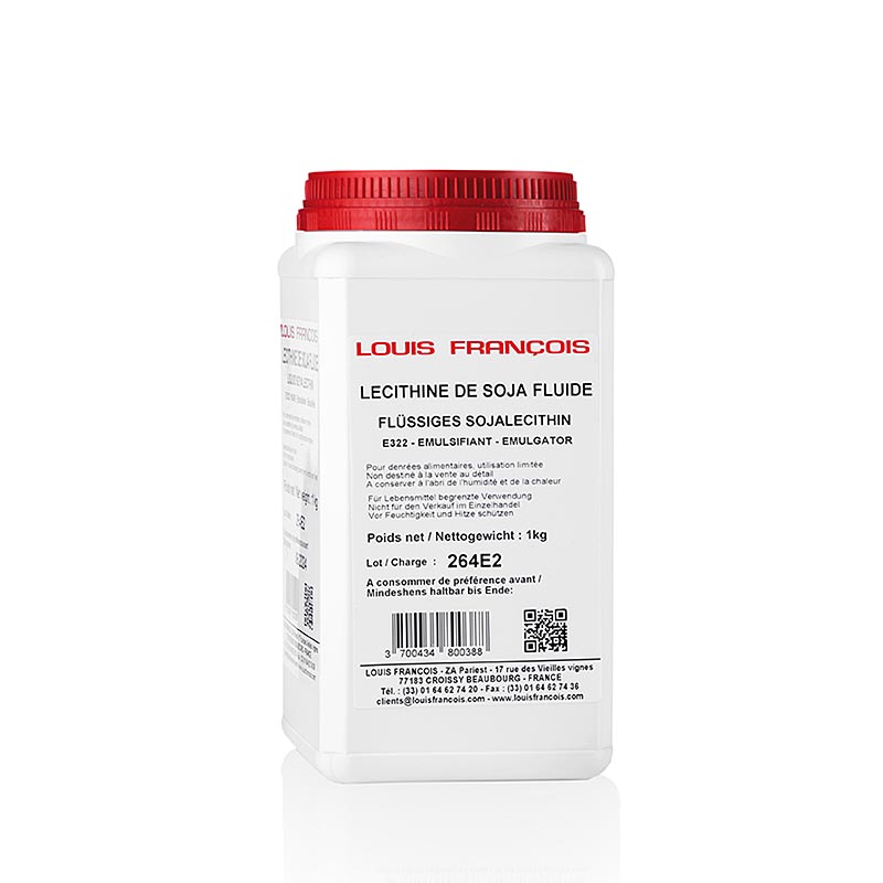 Lécithine de soja liquide (Lécithine liquide) E322, Louis Francois, 1 kg - Lécithine de soja liquide de haute qualité de Louis Francois, 1 kilogramme