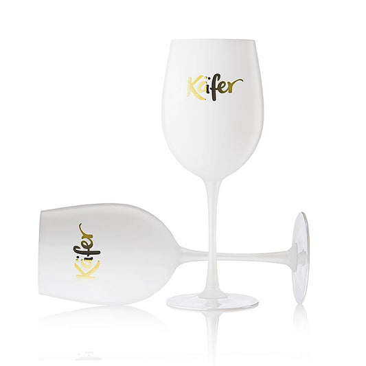 Lot de deux coupes à cocktail en verre Beetle blanc, parfaites pour les réceptions